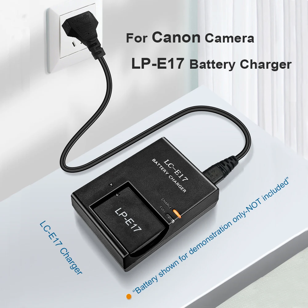 LC-E17 E17E Battery Charger For Canon EOS 200D M3 M5 M6 750D 760D T6i T6s 800D 77D Kiss X8i Camera LPE17  LP-E17 Battery Charger
