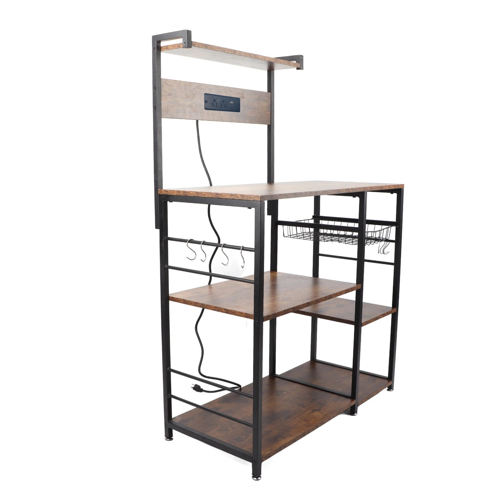 (صفقة التخليص) رف خبازين المطبخ متعدد الطبقات حامل فرن الميكروويف متعدد الاستخدامات رف تخزين المطبخ ملحقات المطبخ #3