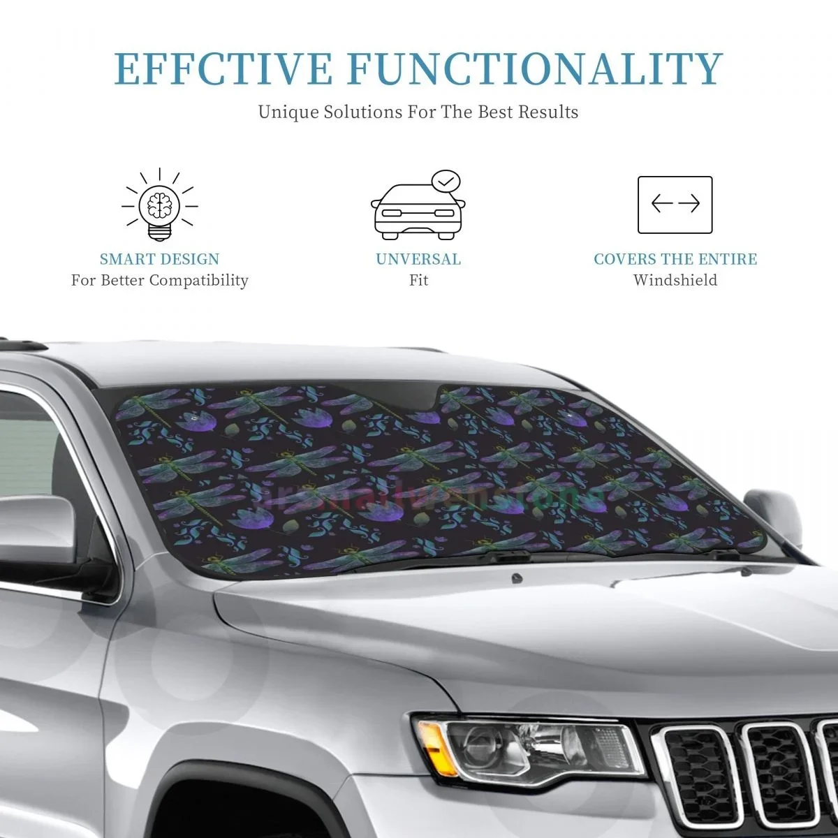 Dragonfly Galaxy รถสะท้อนแสง Sun Blocker เหมาะกับรถเก๋งขนาดเล็ก,MINI SUV มาตรฐาน Sunshade รถอุปกรณ์เสริม