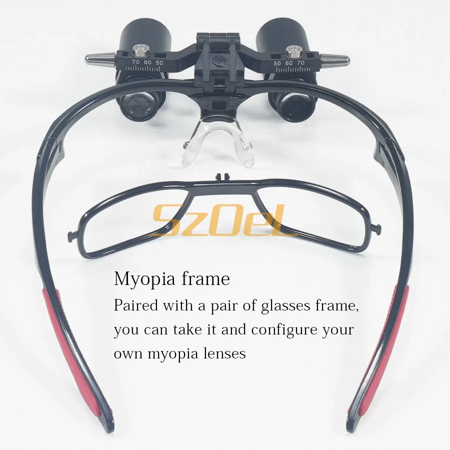 Nieuwe 4X 5X 6X 8X Tandheelkundige Loepen Geschikt voor Verschillende Fcenario's Werkafstand van 420/450/480/500/520MM om uit te kiezen