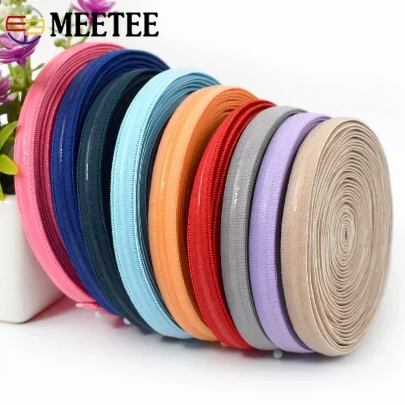 2/4/10M 10mm Silicone Elastic Band For Clothes Bra Non-slip Stretch Ribbon Underwear Rubber Bands DIY Belt Sewing Accessories