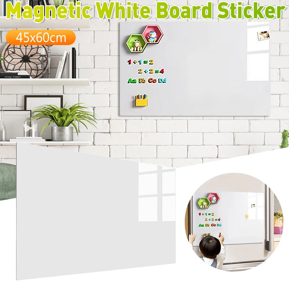 

Пятностойкая магнитная наклейка для доски из ПЭТ 45x60 см с полным магнитным набором для домашнего офиса, обучение, список продуктов Plann