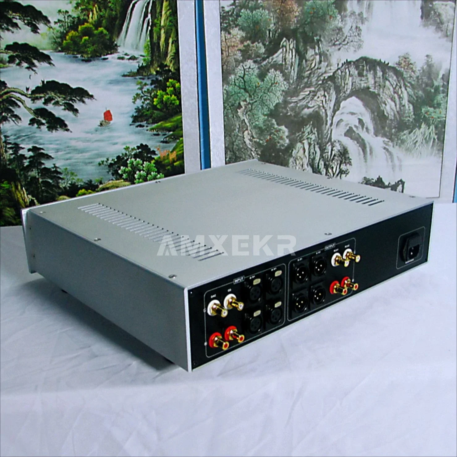 AMXEKR T1000 PRO Fully Balanced HiFi Preamplifier with Remote Control Tube Tube Amplifier Preamp Audio Amplifier