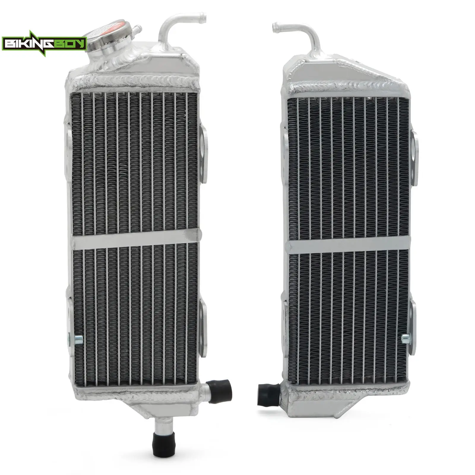 BIKINGBOY For TM Racing EN / MX 125 144 250 300 08 09 10 11 12 13 14 Engine Radiator Cooling Water Cooler 34mm Aluminium Core MX