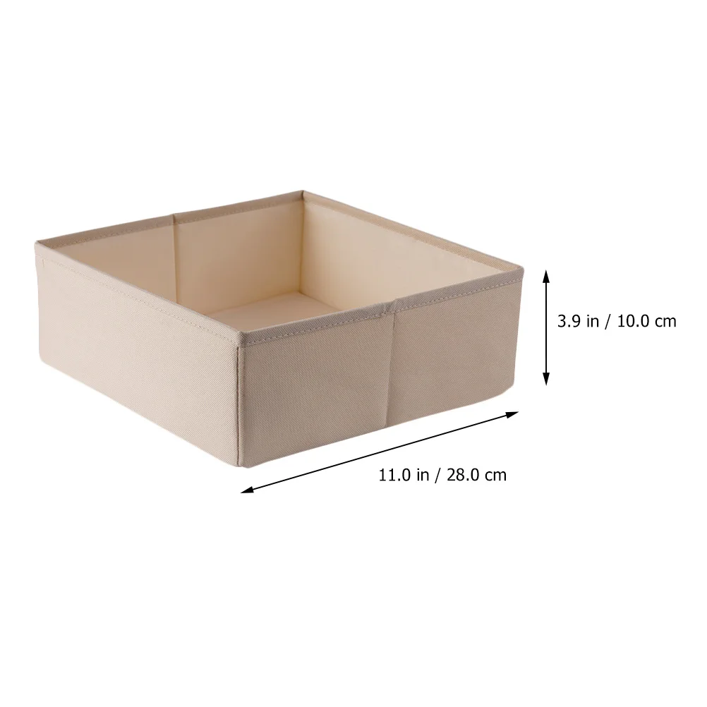 

3Pcs Underwear Organizer Cloth Drawer Storage Box Foldable Divider for Bedroom Socks Bra Closet Cabinet
