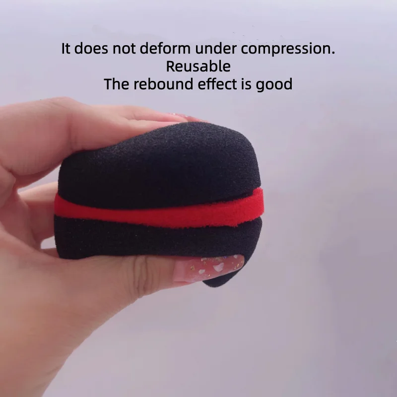 MF4A جودة عالية الإسفنج ميكروفون البوب تصفية سميكة غطاء ميكروفون ميكروفون الزجاج الأمامي هيئة التصنيع العسكري الغبار برهان يغطي #4