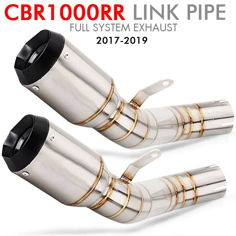 CBR1000RR Motorcycle Exhaust Pipe Escape System Modify Front Muffler Stainless steel Middle Link Pipe For cbr1000rr 2017-2019