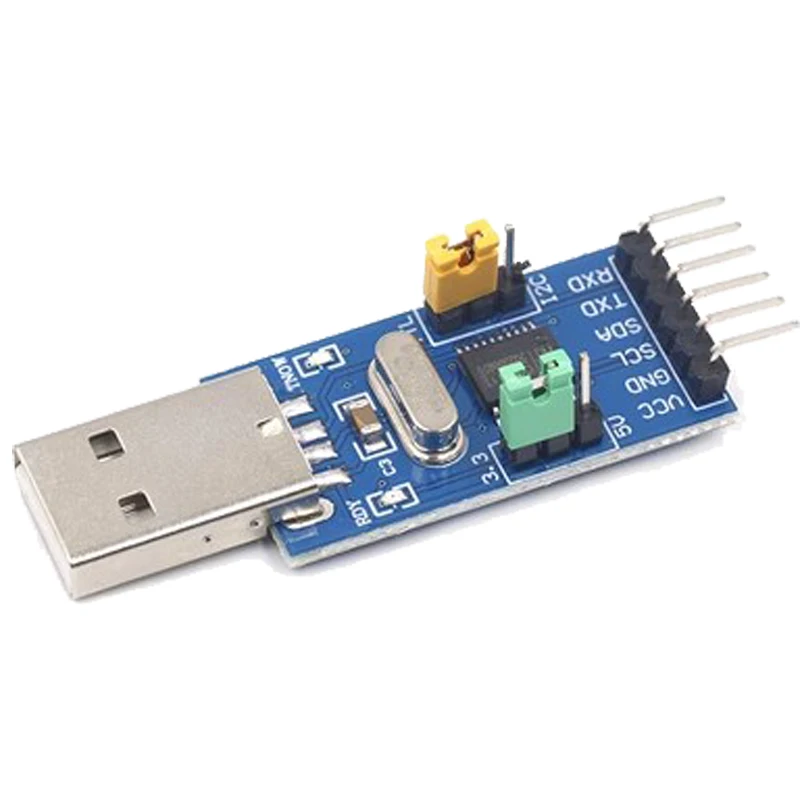 Si Tai&SH CH341T Модуль 2 в 1, 3,3 В, 5 В, USB к I2C IIC UART TTL, однокристальный загрузчик последовательного порта