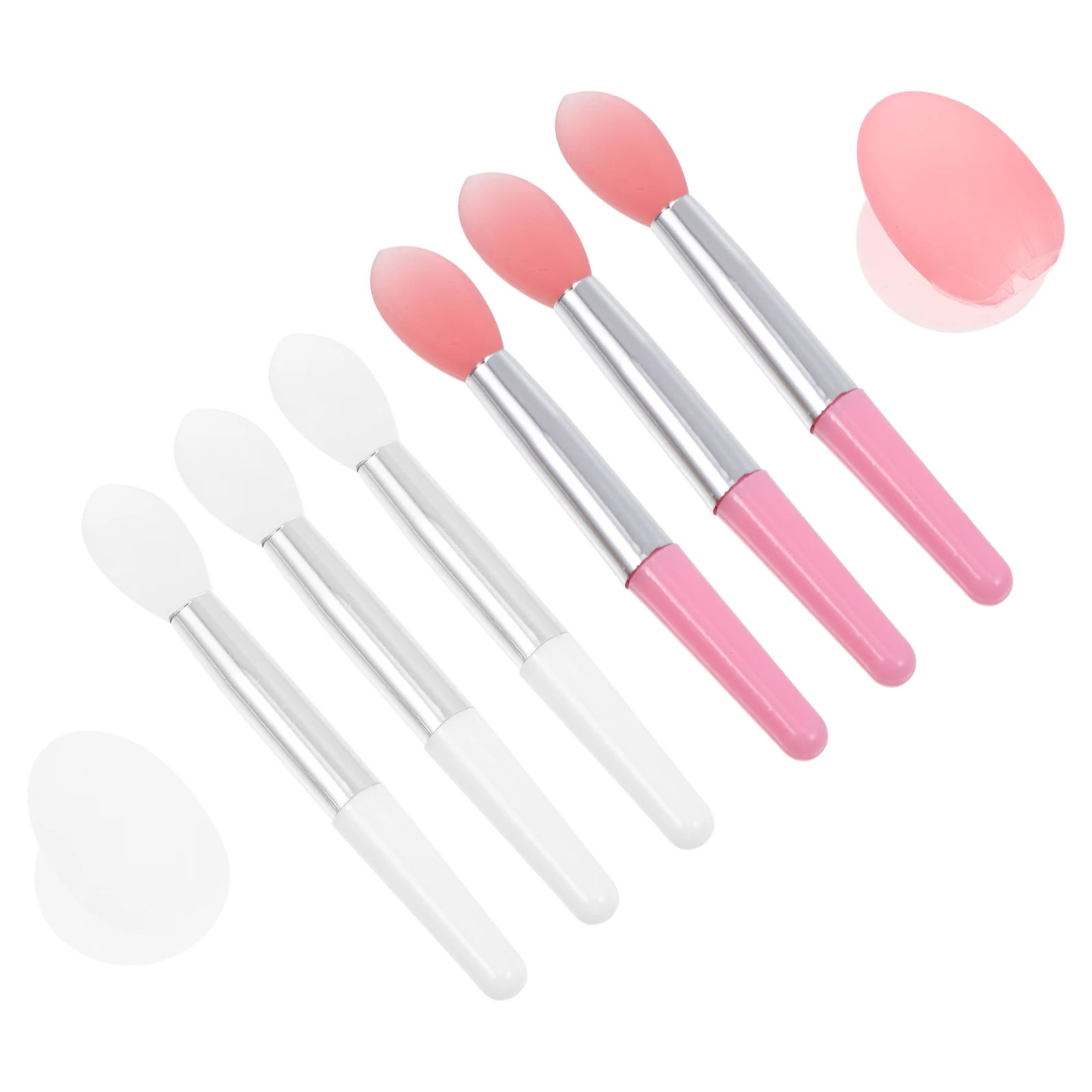 

2 Sets Lip Brush for Lipstick Makeup Brushes Applicator Sticks Spatula Dust Cover