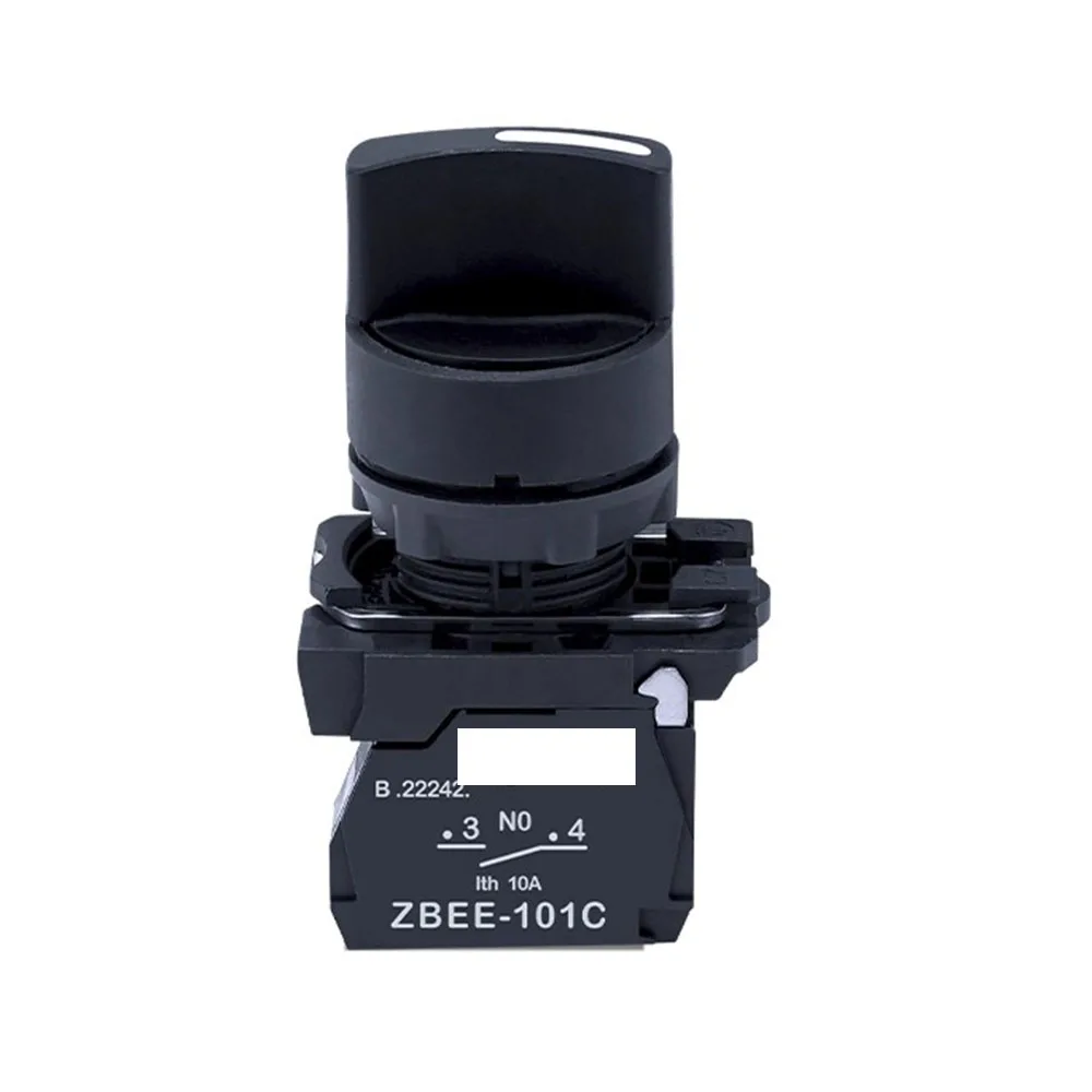 الأصلي ل شنايدر 2 التروس/3 التروس مفتاح جهاز انتقاء 22 مللي متر XB5AD21/AD33/AD53 اتصال مفتوح إعادة ضبط ذاتي/قفل ذاتي 2NO/1NO1NC #4