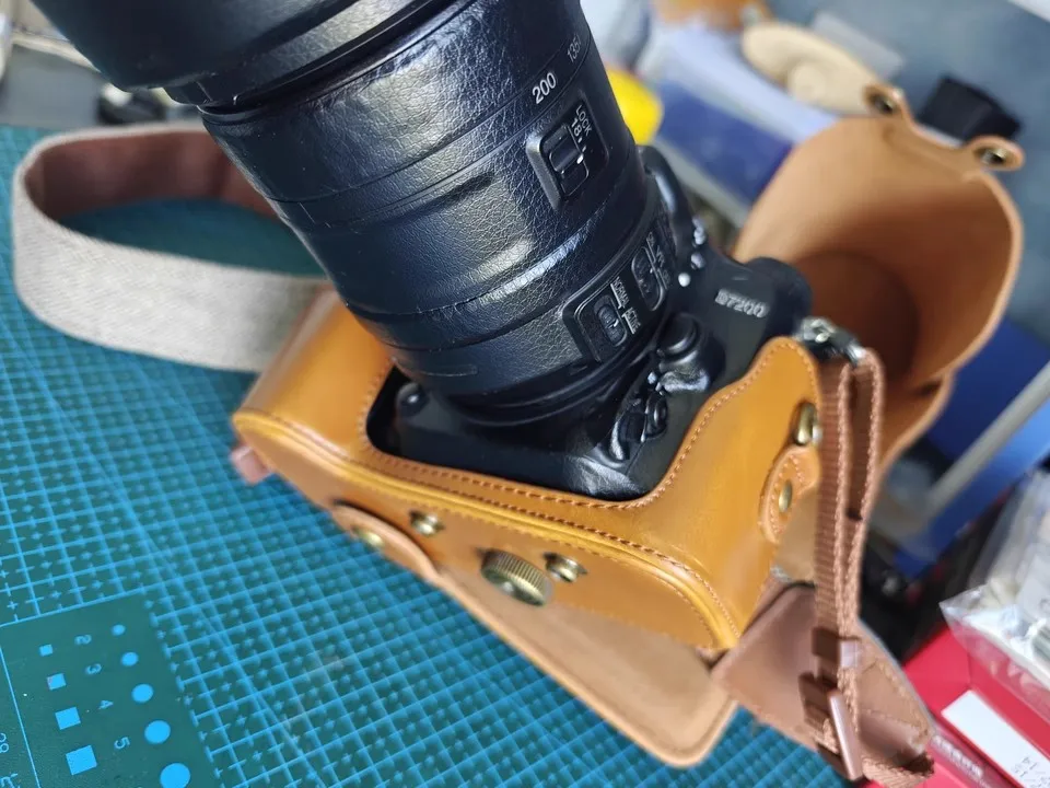 Full Body PU Leather case Bag grip box Cover for nikon D7200 7100 D5600 5500 D5300 D3500 3200 Camera Skin Protective sleeve