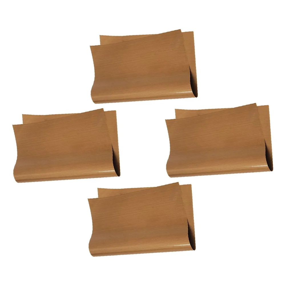 

4 Sheets 300x400mm Baking Oilcloth Reusable Non stick Oven Cloth High Temperature PTFE Fiberglass Liner Bake Mat