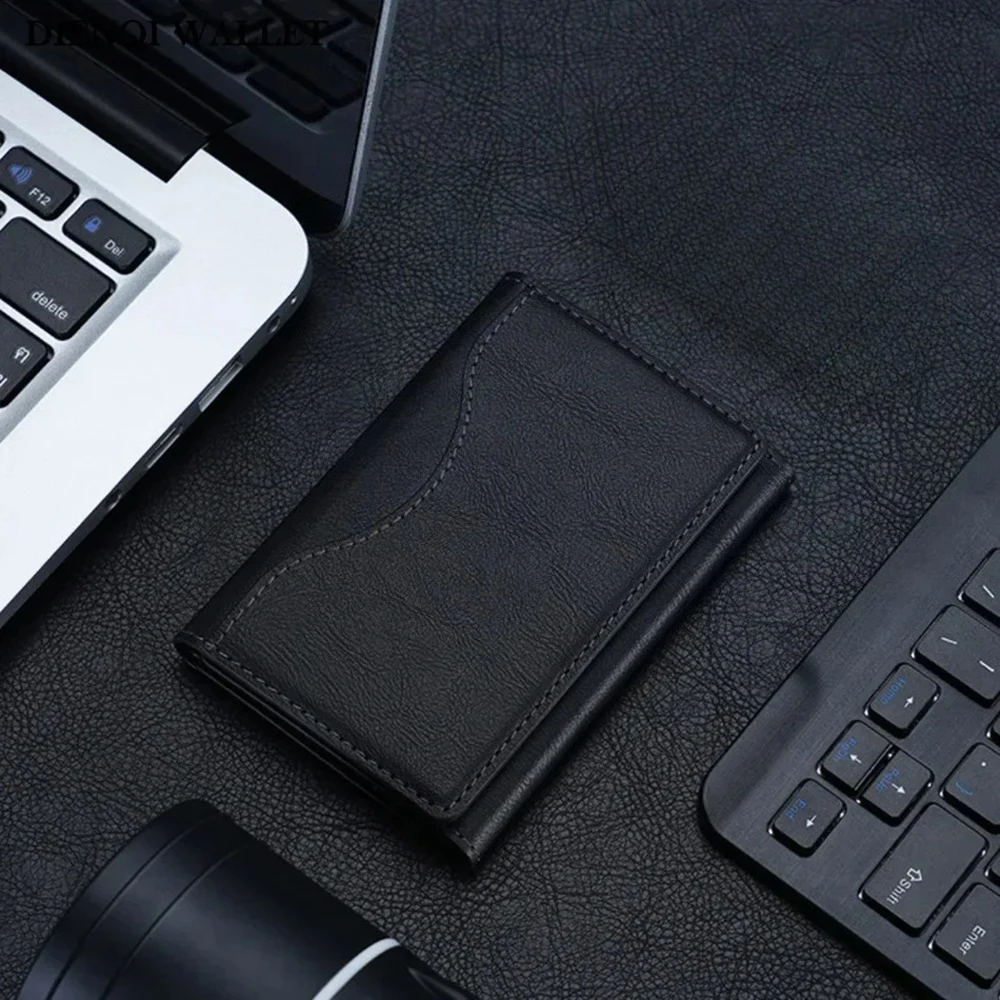 محفظة جلدية مغناطيسية حامل قوي حامل بطاقة ثلاثية الطي المغناطيسي الهاتف الحقيبة واقية آيفون 17 16 سامسونج شاومي