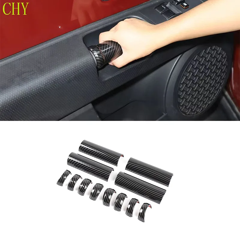 

ABS Carbon Fiber For Toyota FJ Cruiser 2007-2021 Car interior door panel handle protective cover Car modification accessories