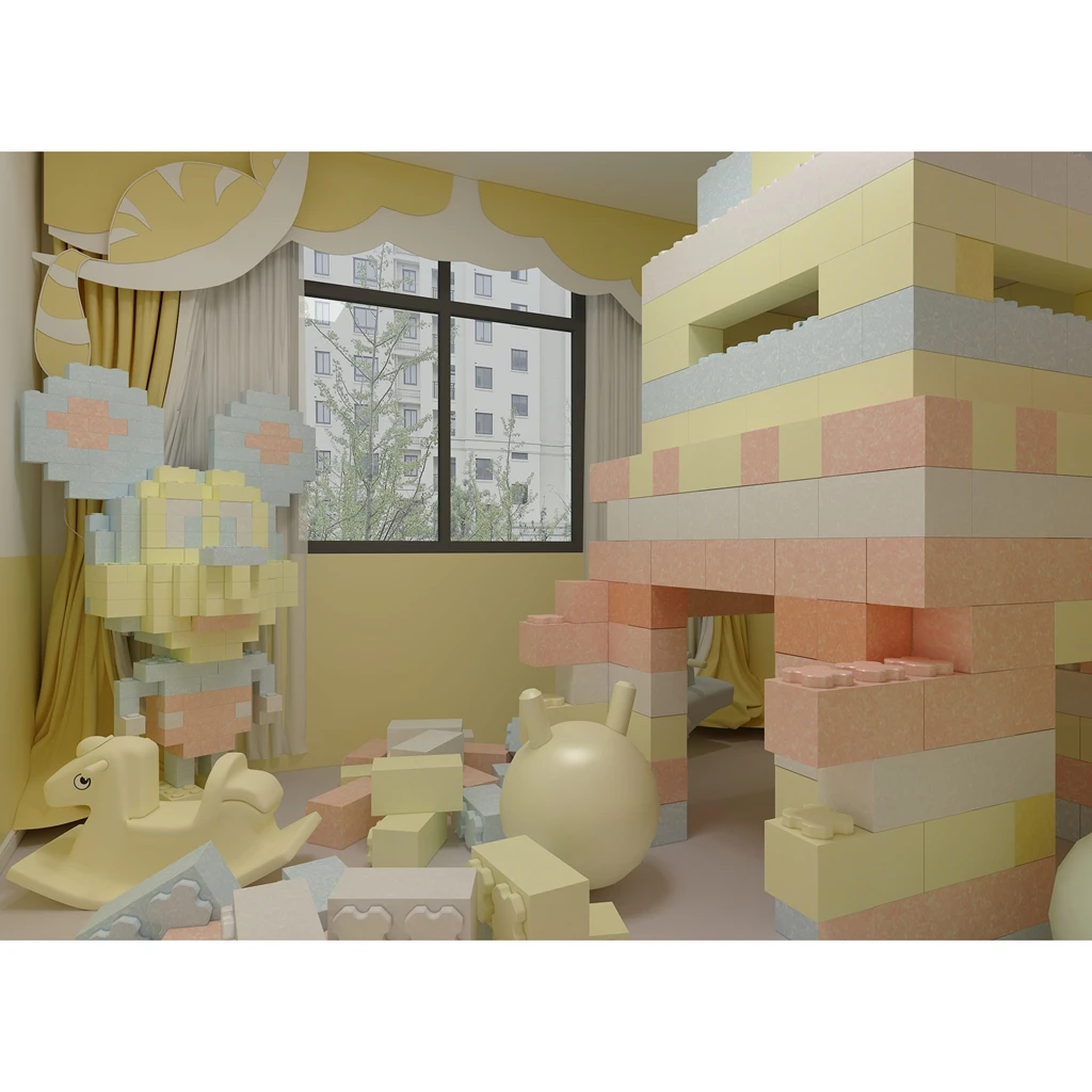 معدات ملعب داخلية مخصصة للأطفال الصغار في الحديقة، مسرح صغير، مجموعة لعب تفاعلية للأطفال، مسرح تظاهري