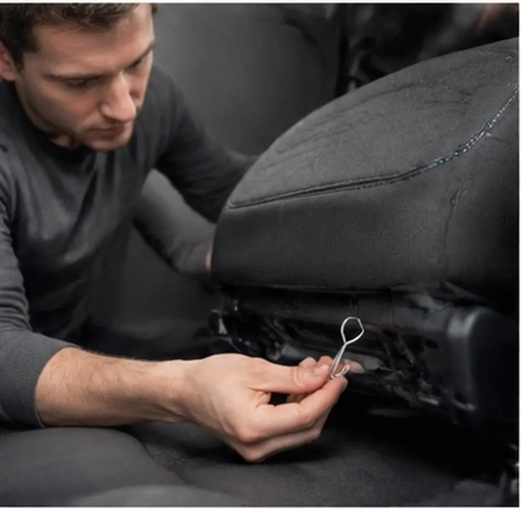 300Pcs Car Seat Cushion Hooks Metal Fixing Fastener Installation Accessories Prevent Slipping Vehicle Interior Secure Fit