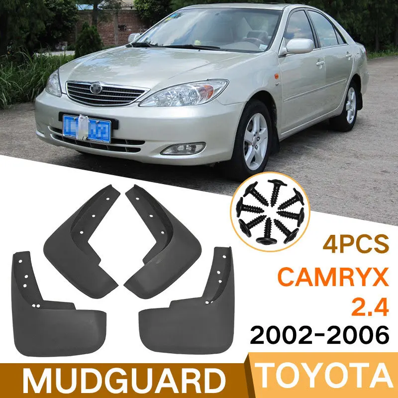 

For Toyota Camry XV20 2002-2006 Car Molded Mud Flaps Splash Guards Mudguards Front Rear Styling Front Rear Car Accessories