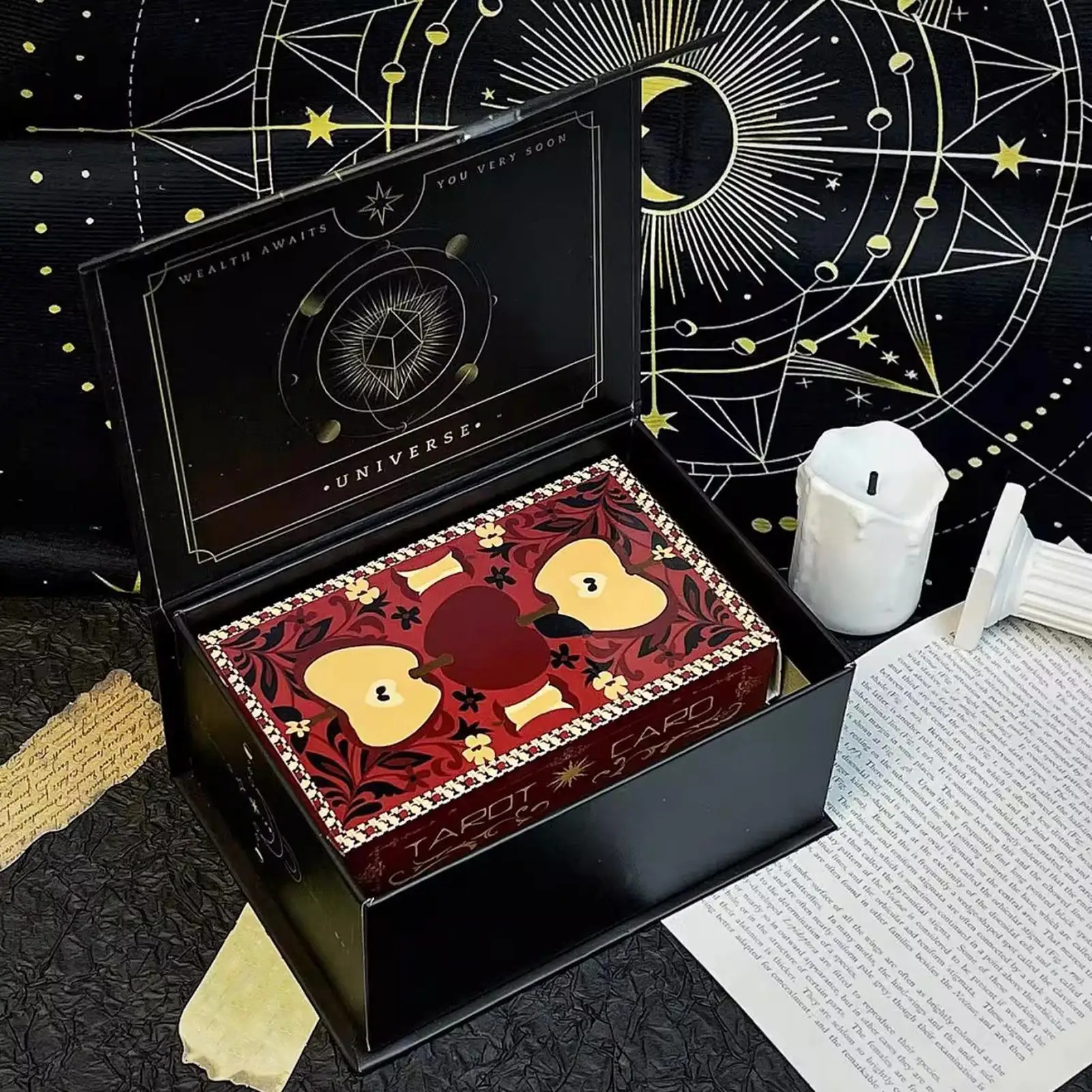 حامل سطح السفينة من التارو، منظم مريح وخفيف الوزن، حافظة بطاقات للعب لعرض تذكارات المجوهرات الداخلية والخارجية #4