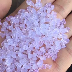appr. 100pcs/lot Earring Back Bullet Plastic Ear Plugging/blocked DIY Earrings Accessorie Transparent Silicone Earrings Back