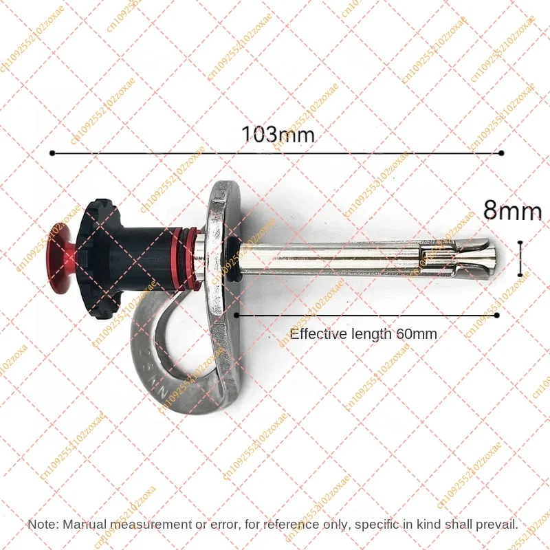 M8 Removable Climbing Anchor 304 Stainless Steel Expansion Bolt Rock Nail Safety Rope Holder for Aerial Work Hanging Piece