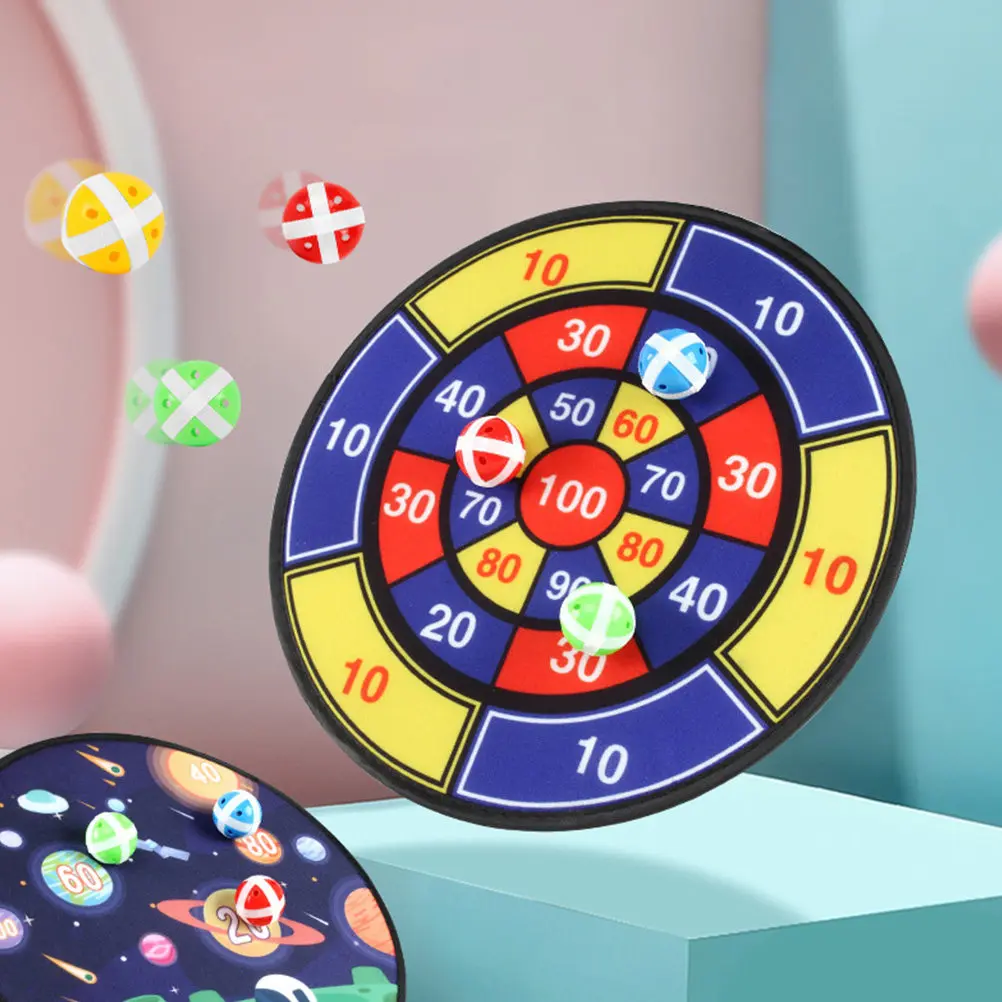 

1 set 1 Set Sticky Ball Target For Kids Flannel Cartoon Throwing Board Educational Hand-Eye Coordination Outdoor Plaything