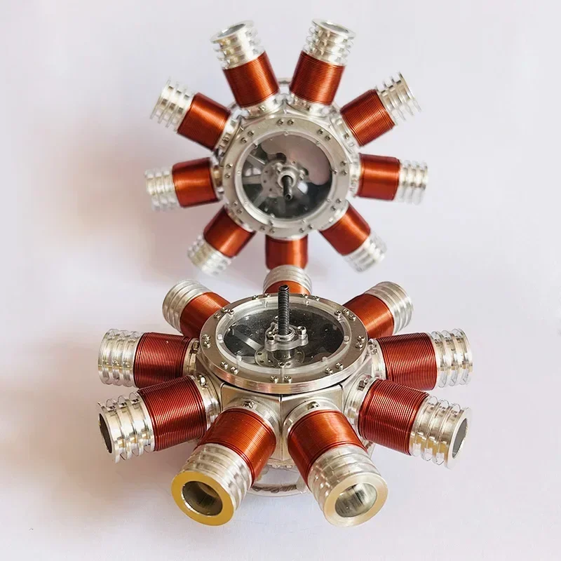 Star Nine-cylinder Engine Model Strong Magnetic Piston DC Brushless Motor Physics Teaching Aids