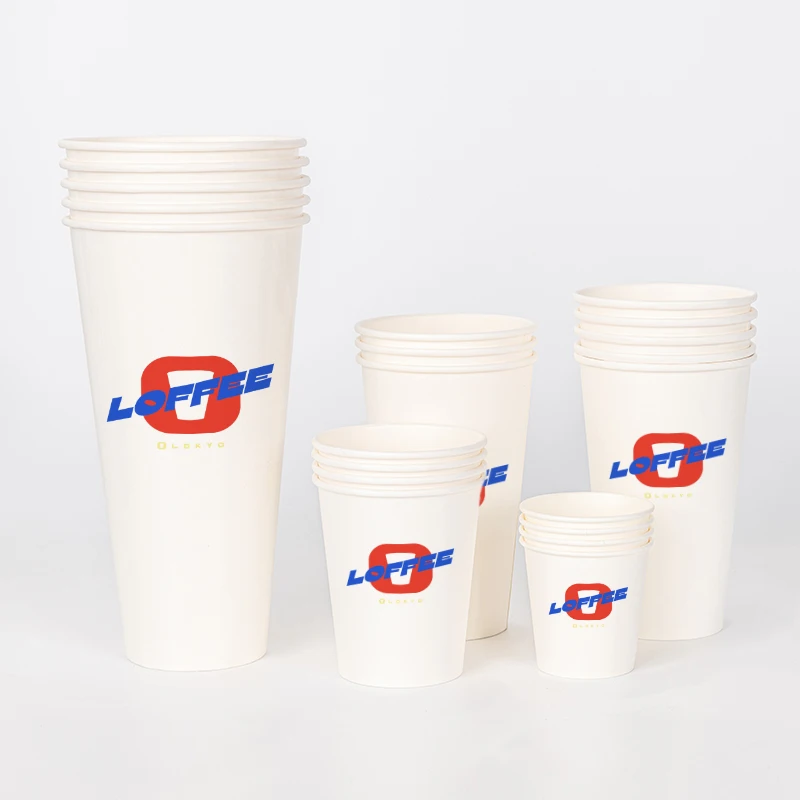 custom.LOKYO Take Away White Big Size 44oz Cola Cup Pla Degradable Custom 1.3L Disposable Paper Cup Cold Drink - view 5