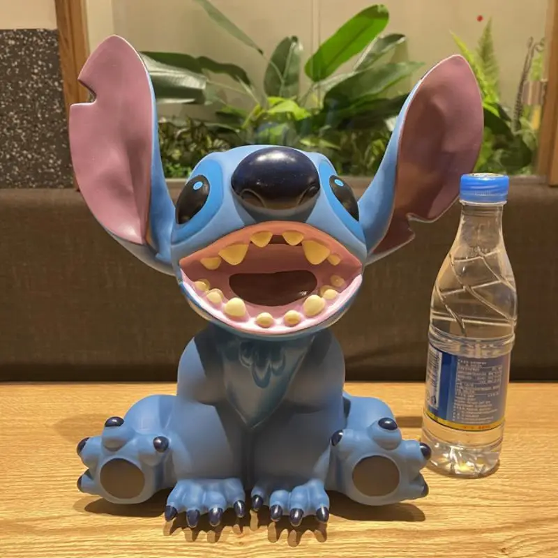 W magazynie Disney 21cm Lilo & Stitch anioł Anime kolekcja figurek lalka Model ozdoba kreskówka skarbonka zabawki prezent