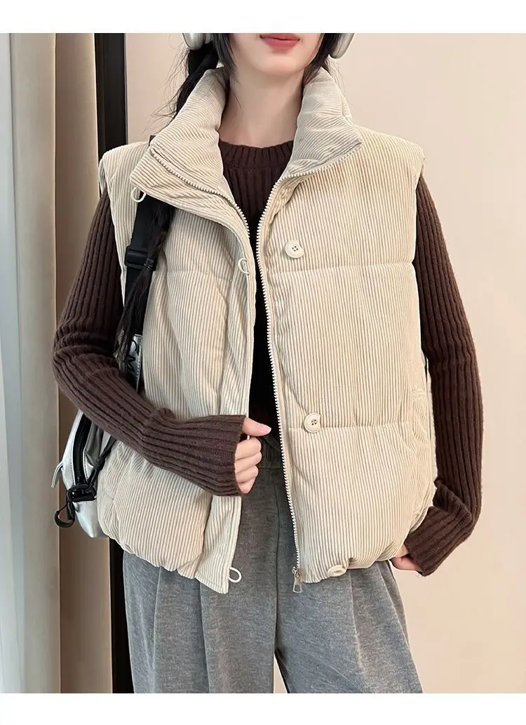 

Жилеты, толстые женские эмо-зимние плюшевые бархатные двухслойные жилеты во французском стиле, шикарные незамерзающие теплые уютные профессиональные ПР