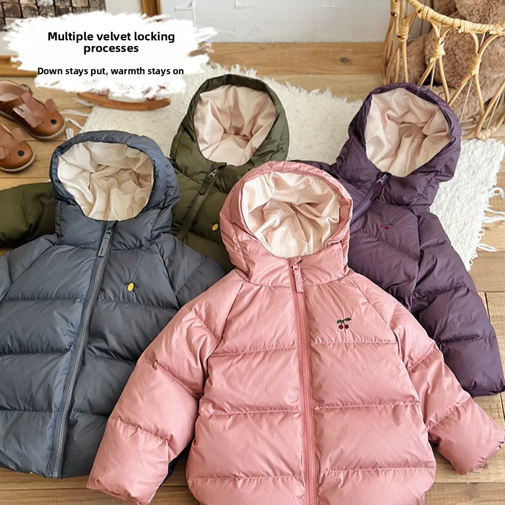 90% White Goose Down Children's Down Jacket Three-proof Lightweight Down Jacket for Boys and Girls