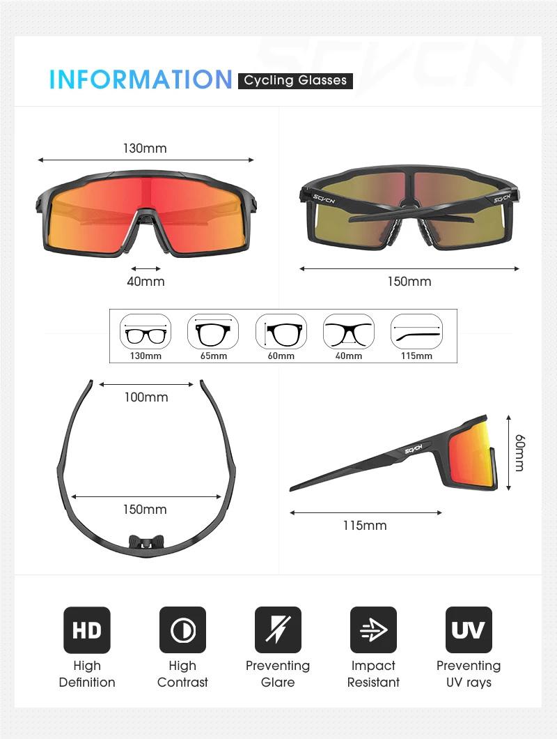 Photochrome Radfahren Gläser Outdoor Sport Polarisierte Fahrrad Sonnenbrille Männer MTB Radfahren Sonnenbrille Frauen Straße Fahrrad Brille – Detail 3