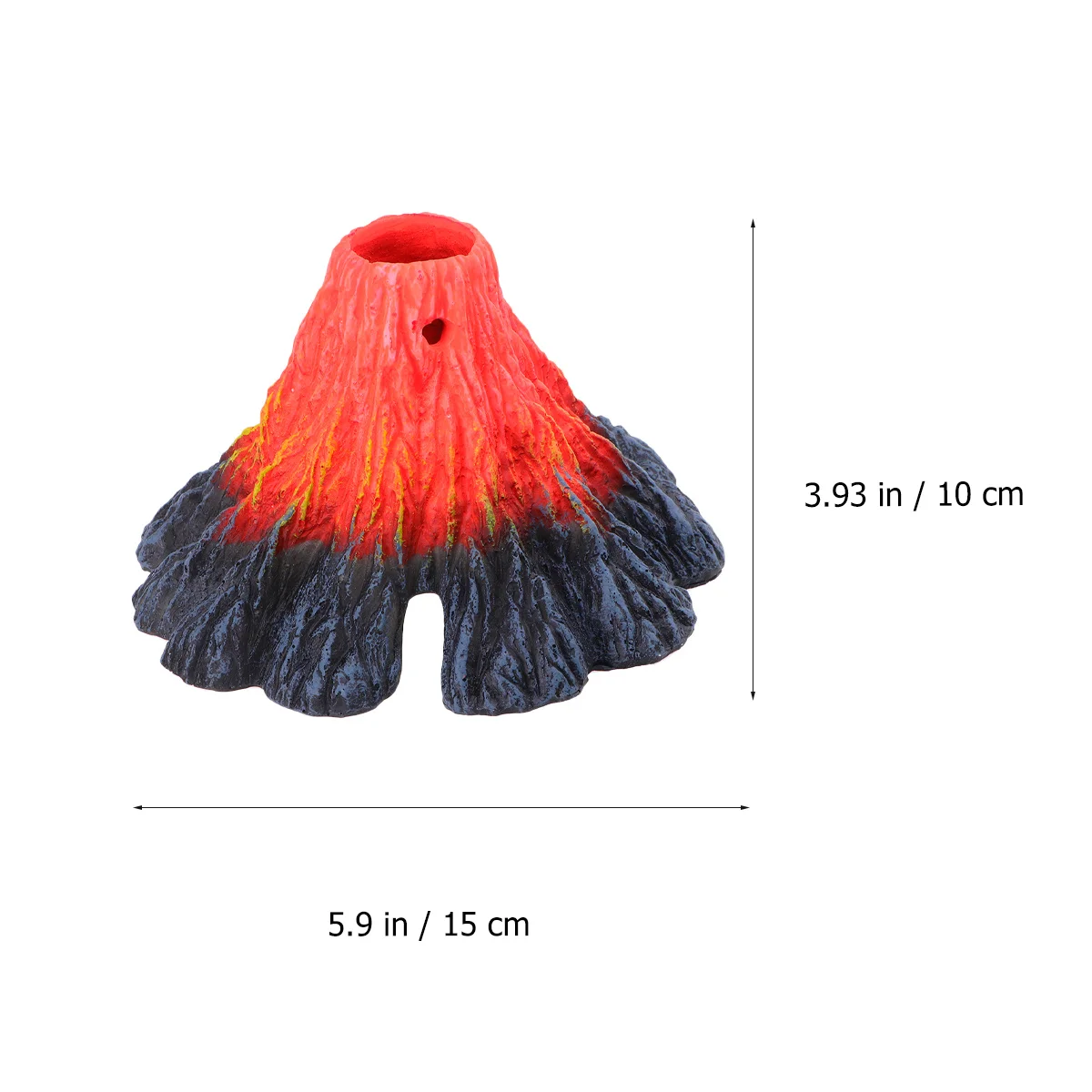 

1Pcs Realistic Volcanic Aquarium Decoration Resin Fish Tank Ornament Creates Bubbles Dynamic Landscape