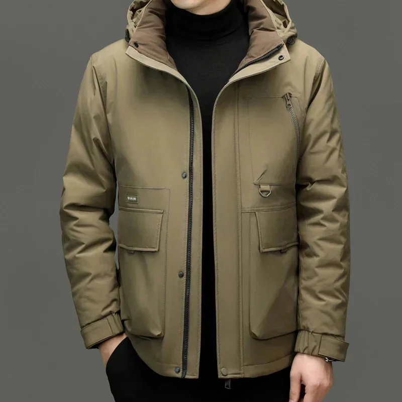 Luxury Designer Clothing Men\'s Down Jacket Parka Winter Thickened Heating 2025 New High-end Coat