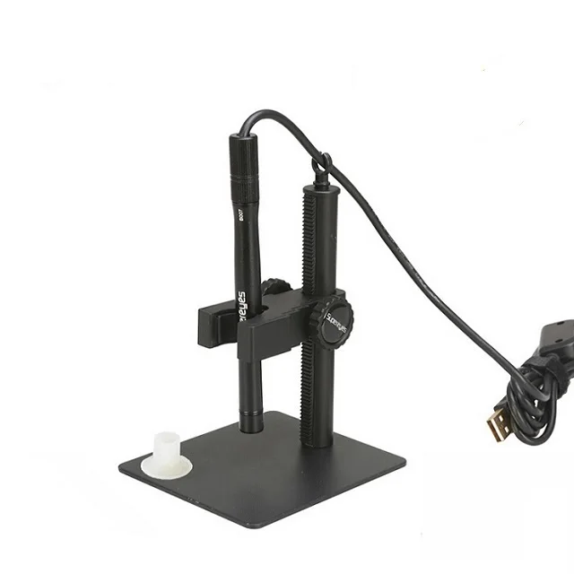 

Hot Sale Real 300X 2MP USB Industry Portable Electron Video Digital Microscope With Stand Built In LED