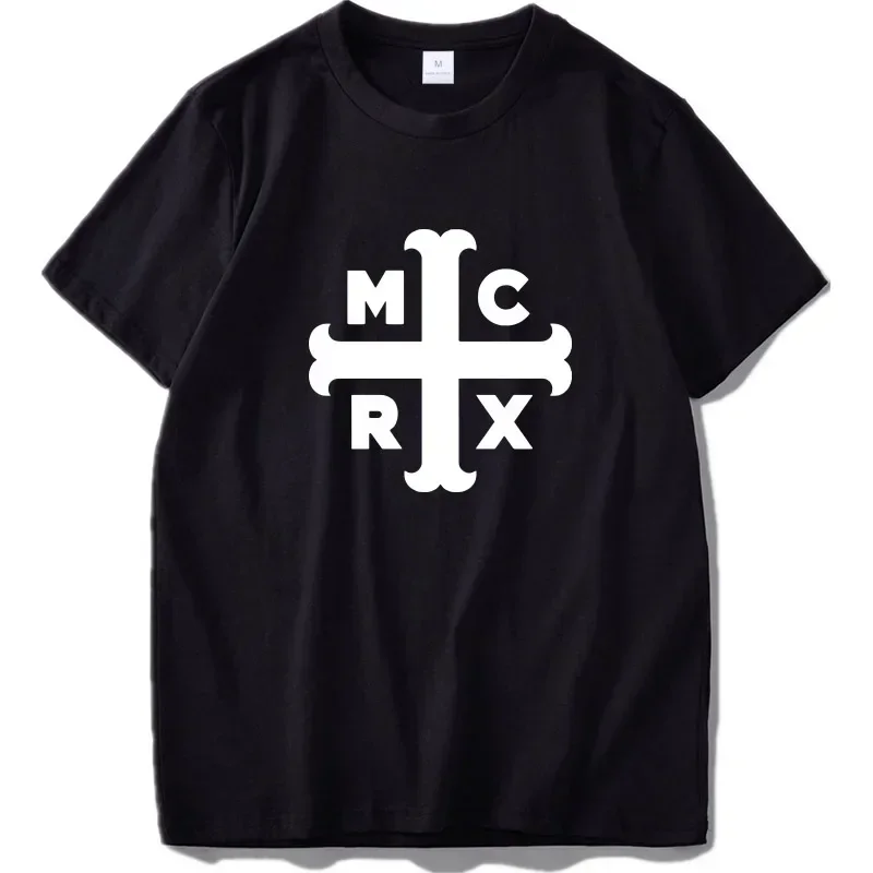 My Chemical Romance T-shirt Letter Print Men's and Women's Fashion T-shirt Hip Hop T-shirt Top Black Clothes