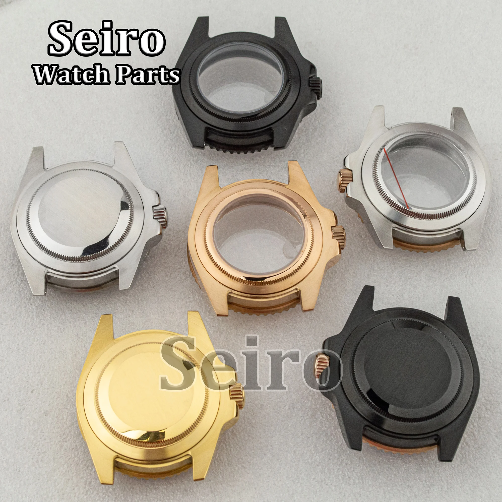 40MM NH35 Case Sapphire Glass 10ATM Waterproof Stainless Steel for Submariner NH34 NH36 Movement Watch Accessories Modification