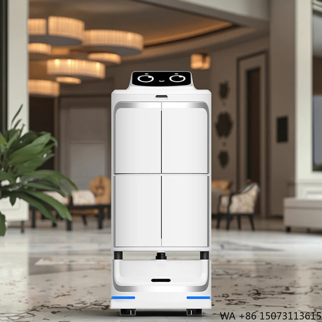 High Efficiency New Air System Secure Delivery Multi Floor Logistics Robot with Fast Route Planning for Multi Storey Hotels