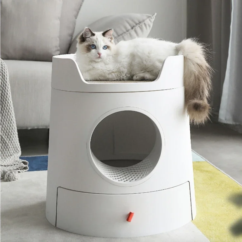 Cat Litter Box Fully Enclosed Large Drawer Type Combination Cat Toilet Deodorant and Splash-proof Arenero Para Gato