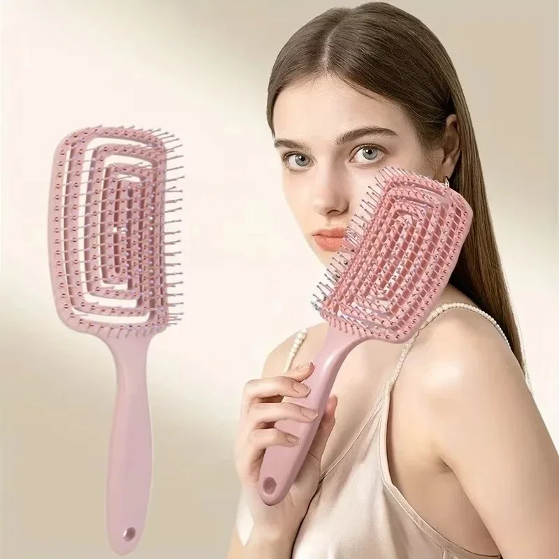 Volumizing Detangling Hair Massage Comb with Hollowed-Out Design for Real Hair And Wigs Hair Styling Tool