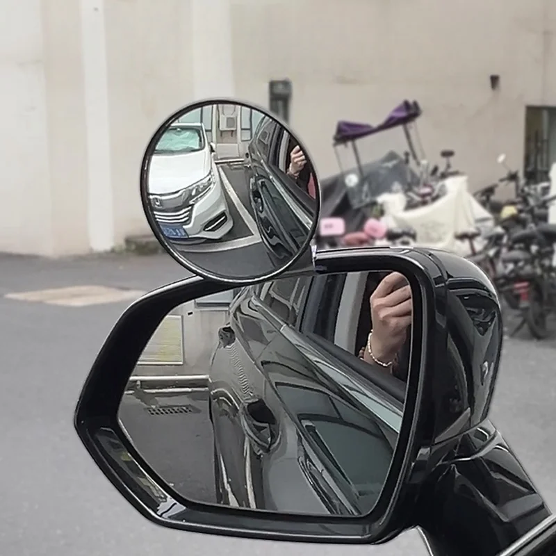 2 Stück Verstellbare Weitwinkel-Totwinkel-Spiegel für Autos zur Verbesserung der Fahrsicherheit