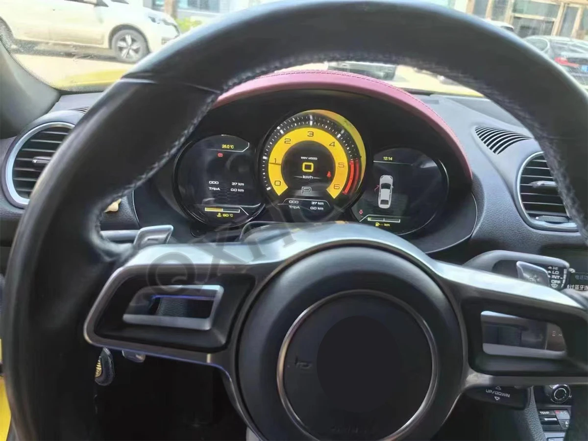 Car LCD Digital Cluster Virtual Cockpit SpeedMeter Dash Carplay For Porsche Macan Boxster Post 718 Instrument Screen Panel Unit