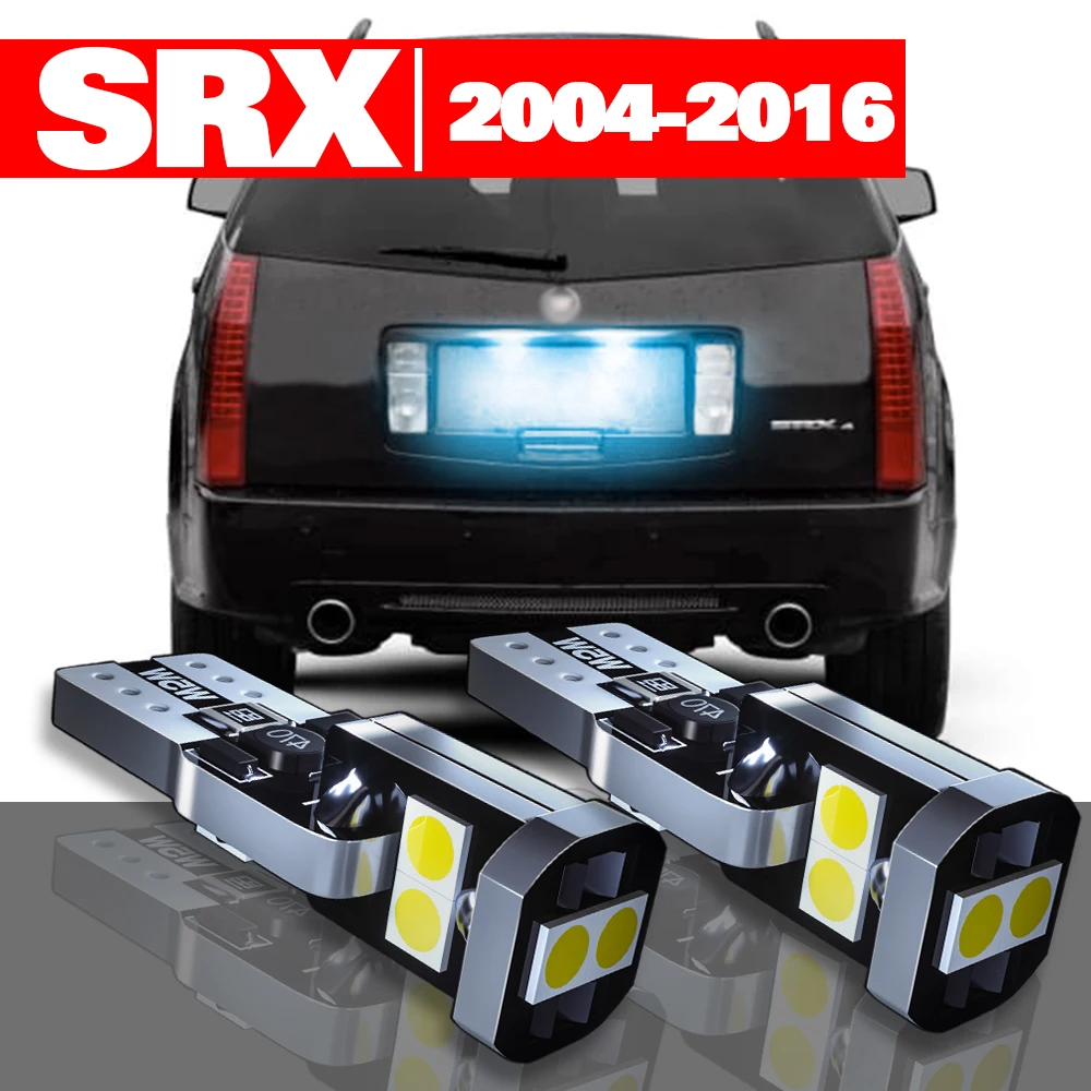 

For Cadillac SRX 2004-2016 Accessories 2pcs LED License Plate Light 2005 2006 2007 2008 2009 2010 2011 2012 2013 2014 2015