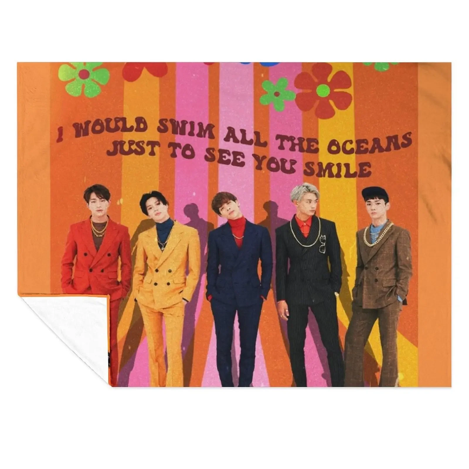 

Shinee 70's poster Throw Blanket decorative Winter beds Beautifuls Bed Blankets