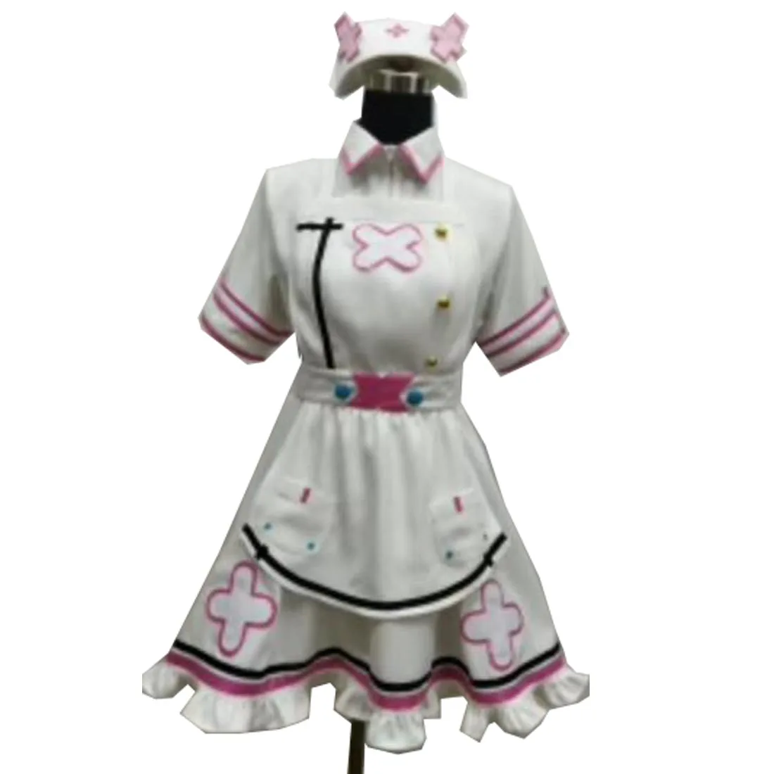 

2023 VTuber Sukoya Kana костюм медсестры для косплея Dress Custom Size Хэллоуин