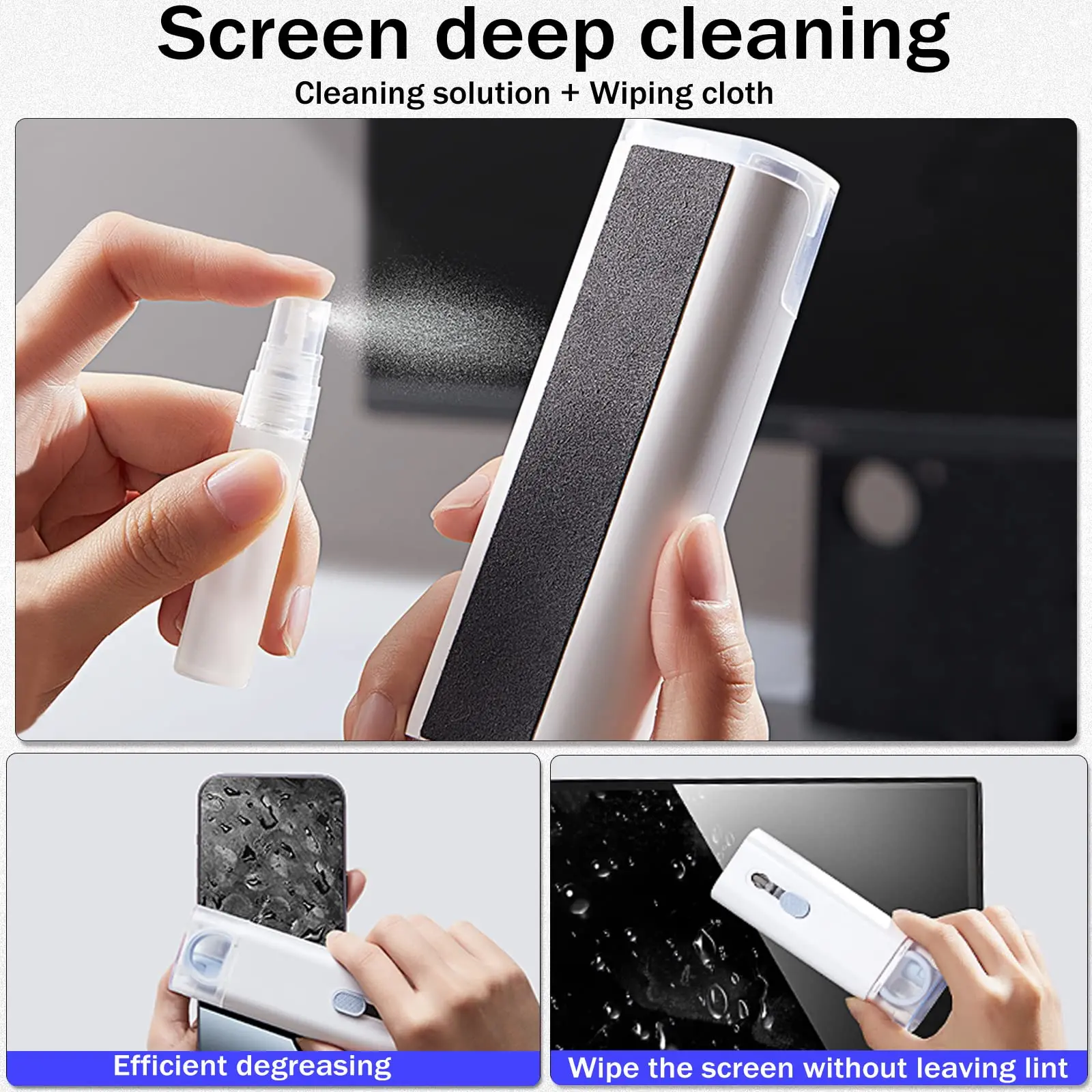 7-in-1 Cleaner Kit for Airpods 1/2/3/ Pro Headphones  Case Keyboard, Deep Cleaning Tools Screen Cleaner for iPhone Laptop Camera