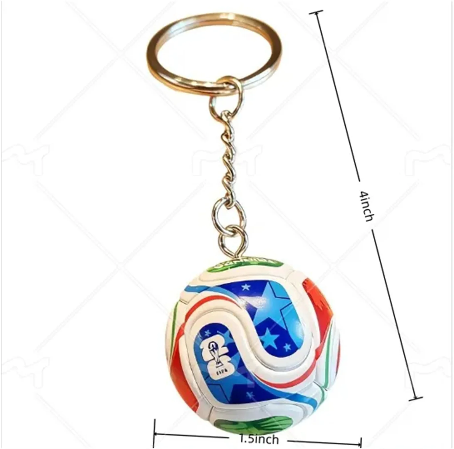 

Single Football Trophy Shaped Keychain | Made Of PVC And Iron, Ideal For Sports Enthusiasts, Decoration soccer footbal Trophy Ke