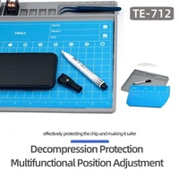 TE-712 Repair Pad Insulation Heat-Resistant Soldering Station Silicon Soldering Mat Work Pad Desk Platform for Soldering Station