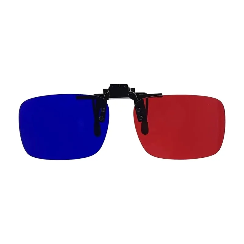 Amblyopia training with red blue glasses and red green clip for children