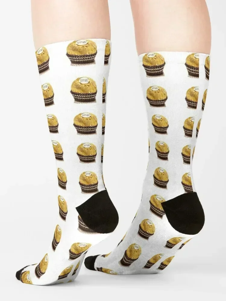 Ferrero Rocher 2 Socks ถุงเท้าปั่นจักรยานมีความสุขสําหรับผู้หญิงผู้ชาย