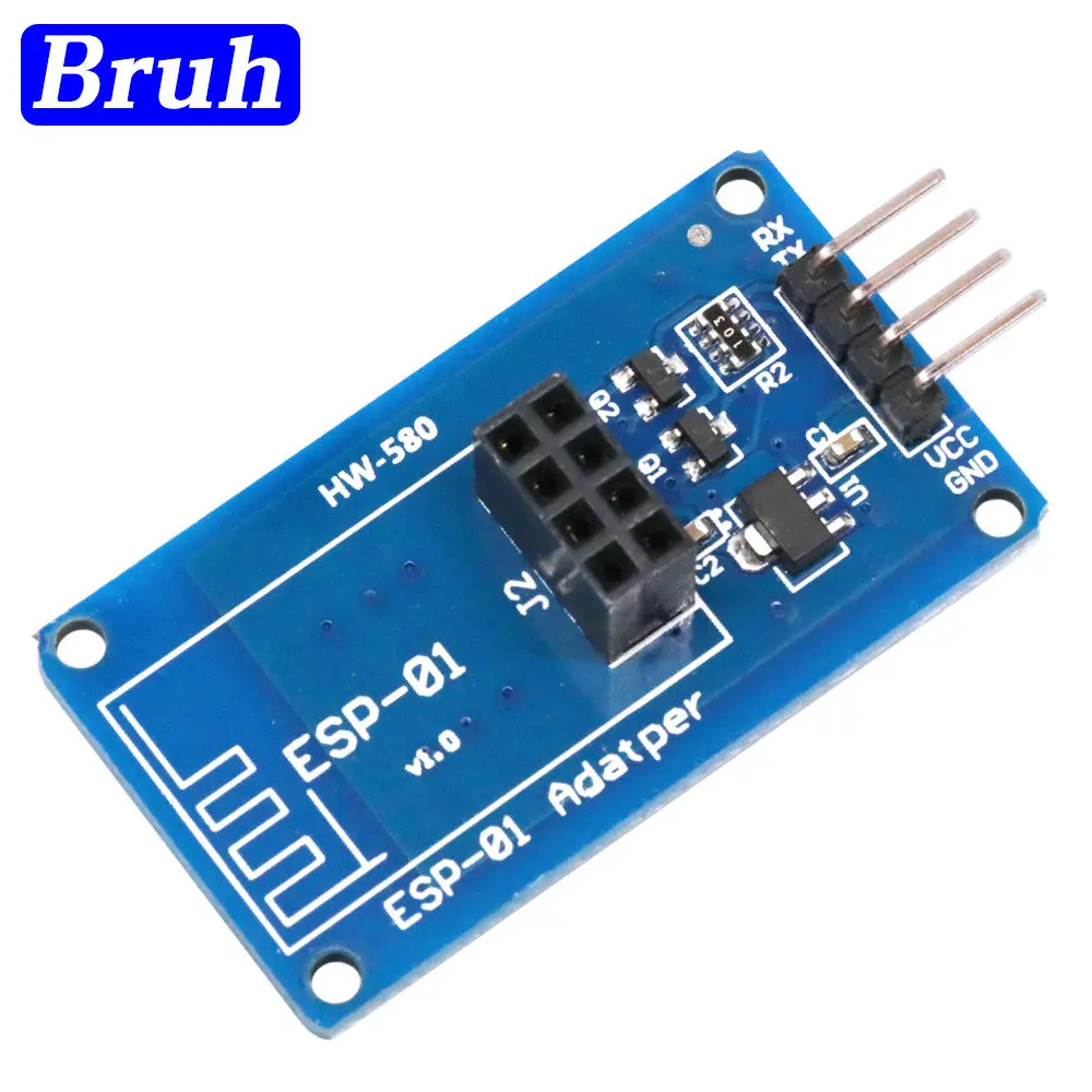 ESP8266 ESP-01 Serial WiFi Wireless Adapter Module 3.3V 5V Esp01 Breakout PCB Adapters Compatible For arduino